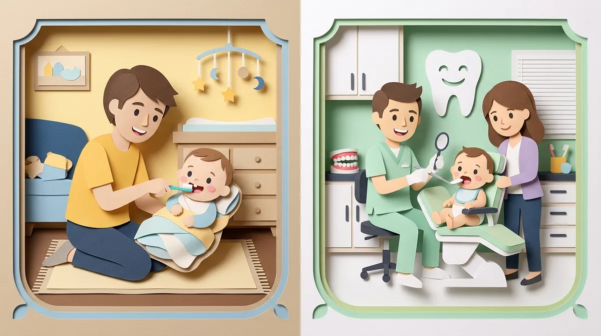 At-Home Baby Dental Care vs. Professional Visits: Which Wins? dental care for infants Ocoee
