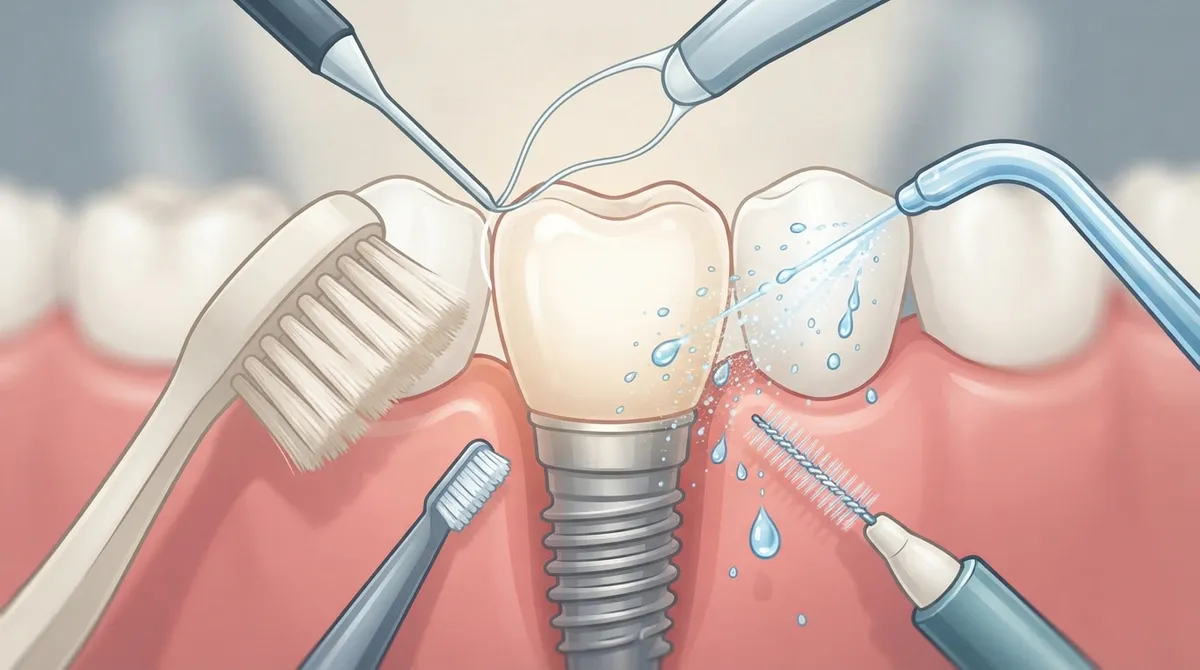 Manual Brushing vs. Water Flossers: Best Implant Care?