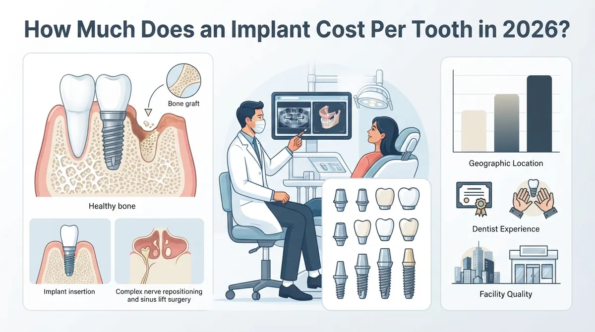 implant cost per tooth