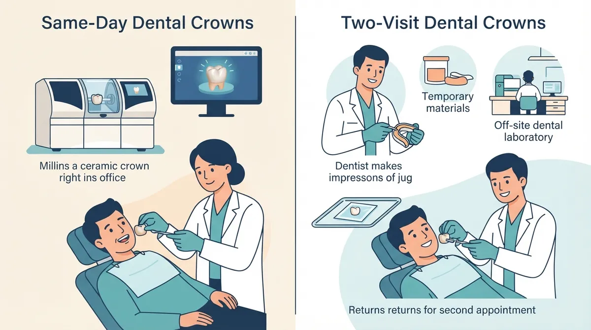 Same-Day vs. Two-Visit Dental Crowns Ocoee: Which Wins? dental crowns ocoee