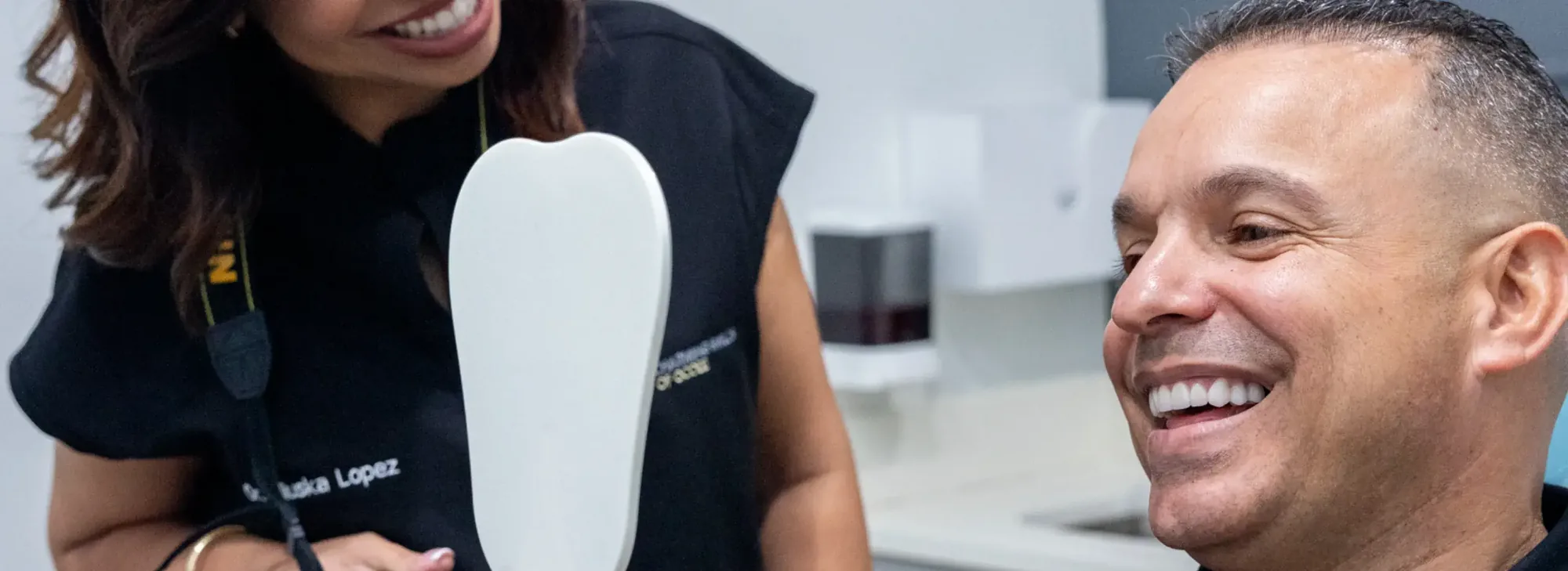 Custom dental crown placement at Charming Smiles of Ocoee