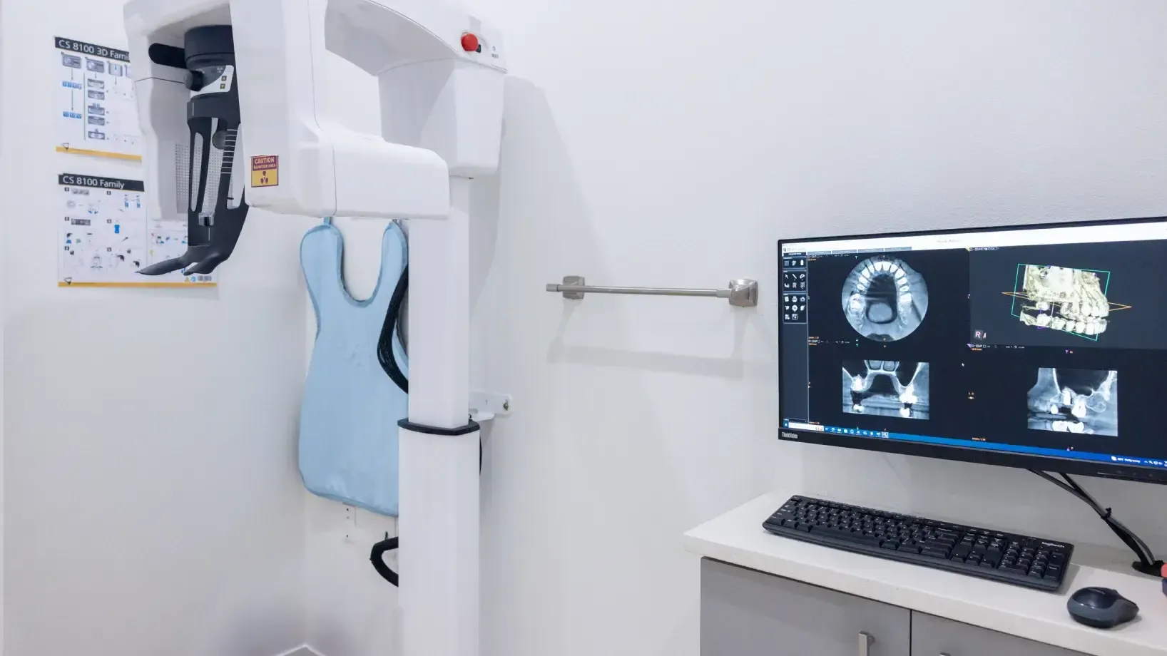 Patient-focused dental room at Charming Smiles